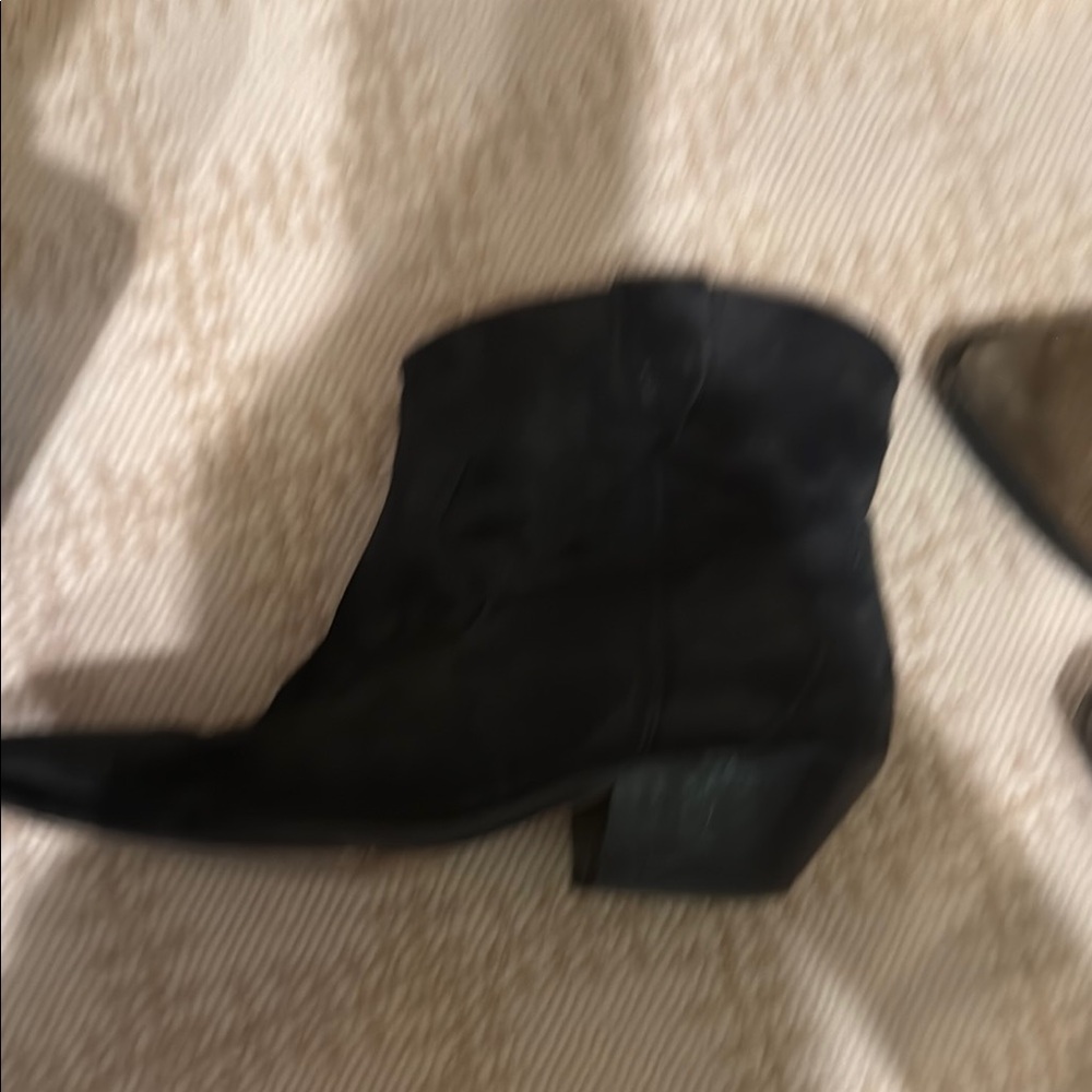 Isabel Marant Black Heeled Boots Suede - Picture 2 of 3
